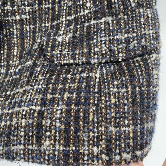 Coldwater Creek Size 10 Tweed Blazer Short Sleeve Jacket Wool Blend - Picture 10 of 13